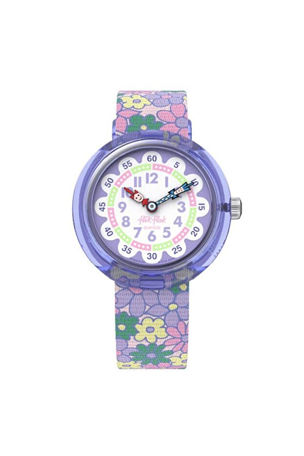 Fbnp240 Flik Flak Flower Fields Children's Wristwatch