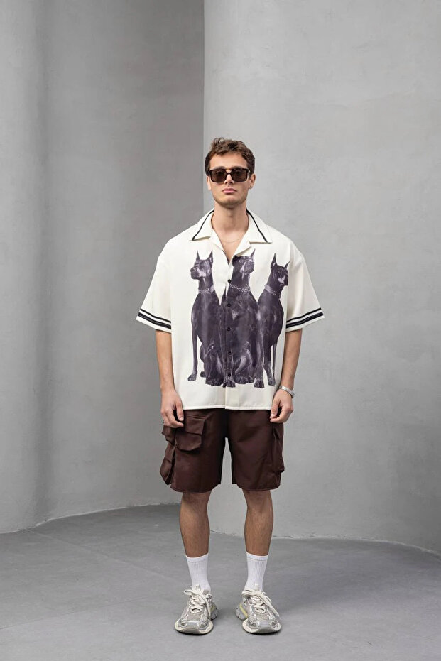 Oversize Doberman Gömlek - 1