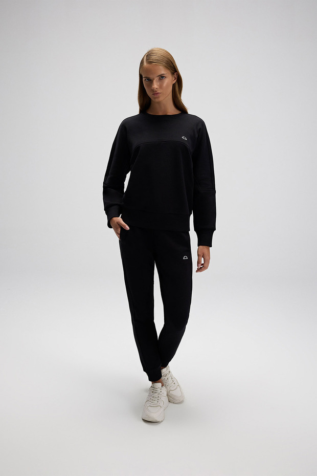 Kadın Sweatshirt EF567-BK - 5