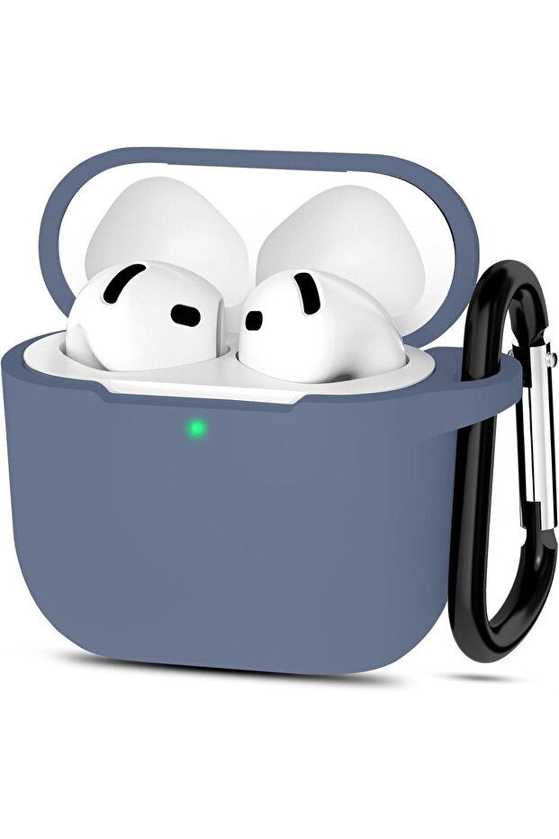 for AirPods 4 Silicone Case Cover (2024), Full Body Protective Shock-Resistant Silicone Case