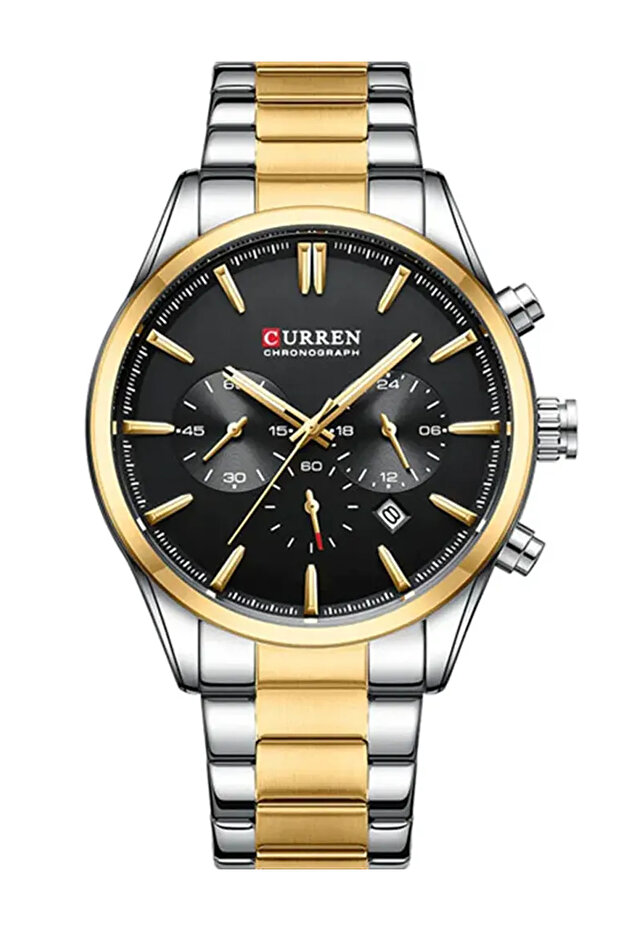 8446 Chrono Steel Band Men's Wristwatch