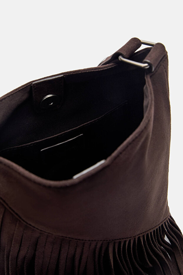 Püsküllü çapraz askılı çanta - 3