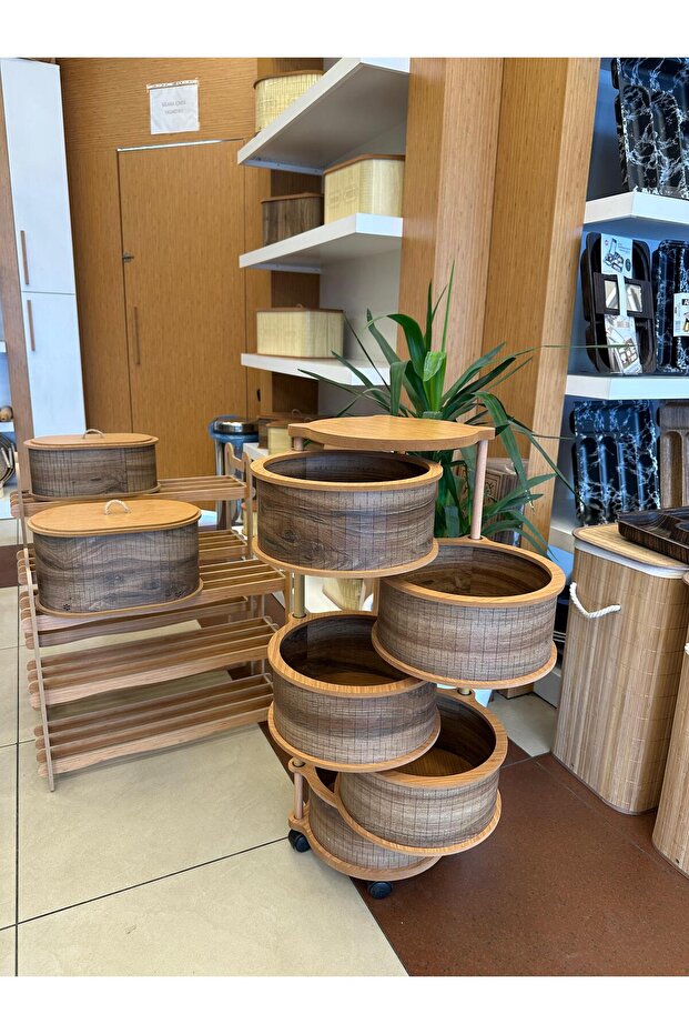 Ahşap 5 Li Sebzelik - 2