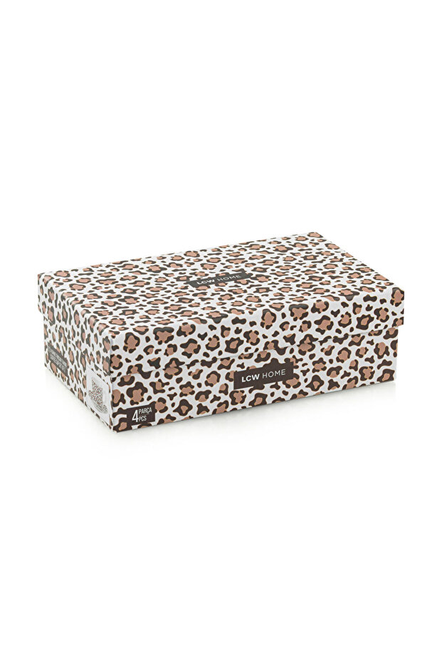 Sparkling Selections from Shining Store |   Leopard Patterned Porcelain Coffee Cup Set for Two, 90 ml - 4