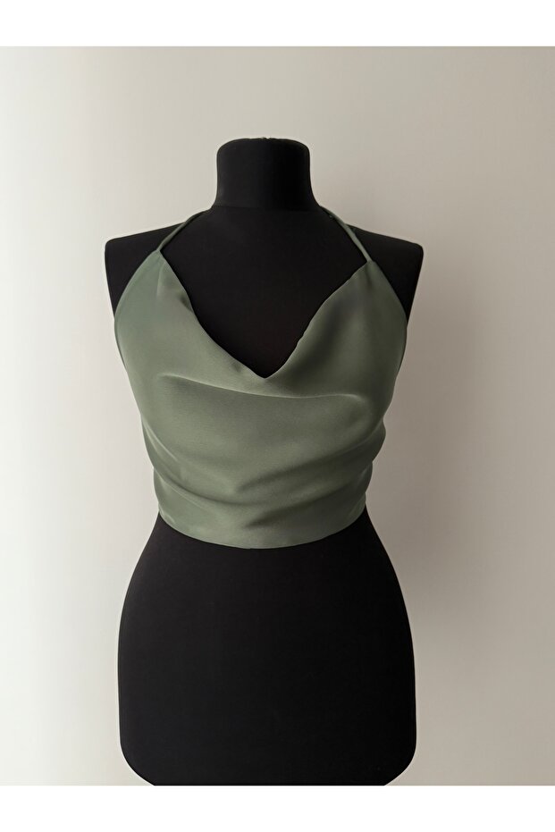 Satin Backless Blouse