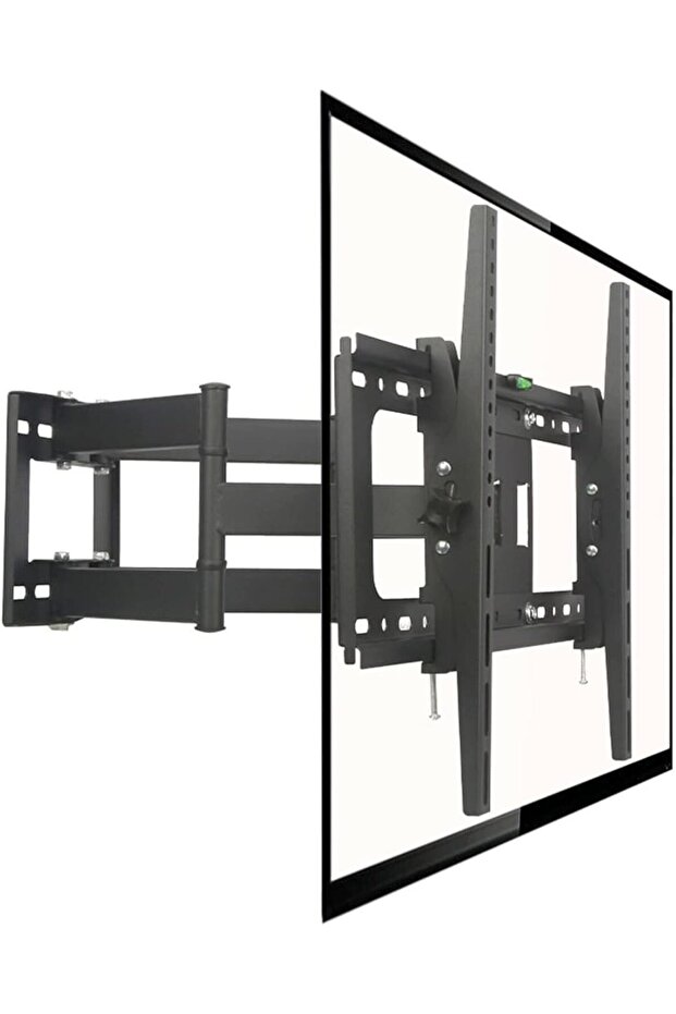 Full Motion TV Wall Mount Fits Most 40-80'' TVs, Swivel and Tilt TV Bracket with Double Hinged Arm