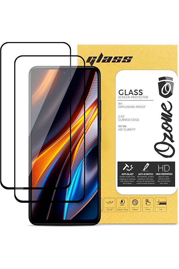 Xiaomi Poco X4 GT Screen Protector | Tempered Glass | 2 Pack - Black