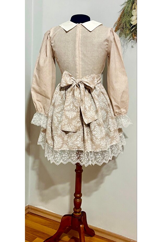 Vintage Mini Elbise - 2