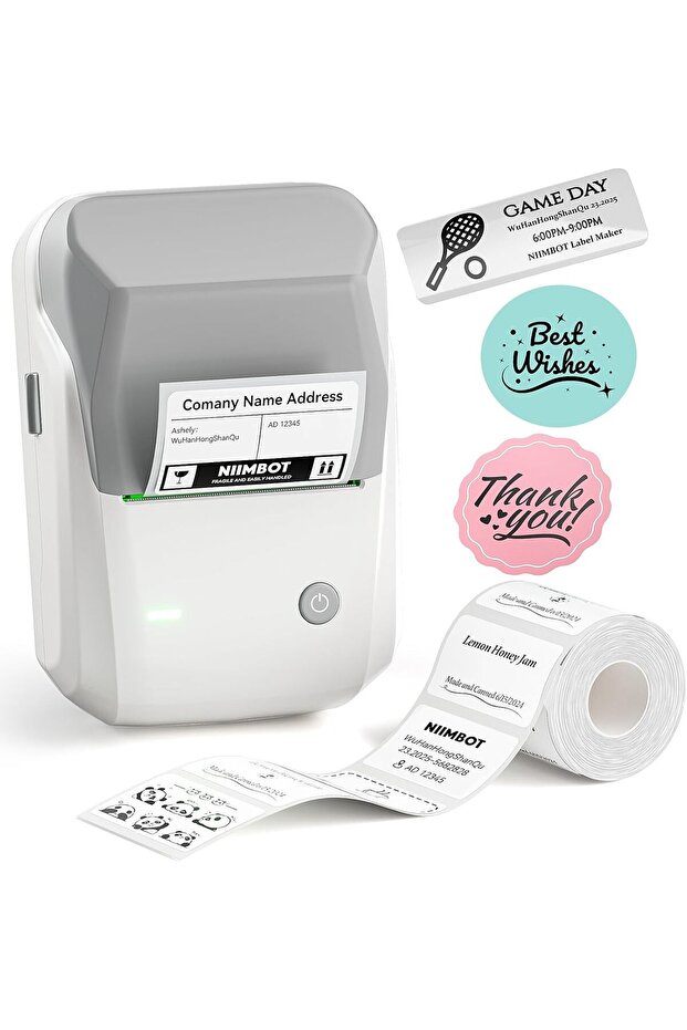 B1 Portable Thermal Label Printer 2 inch - Bluetooth Portable Label Maker (Gray)