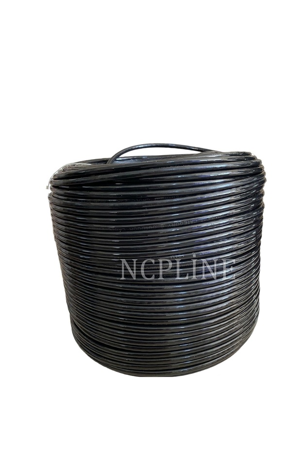 كابل شبكة إيثرنت إنترنت Cat6 بطول 200 متر - 200 متر - 23 AWG - طبقة مزدوجة سميكة - متوافق مع الاستخدام الخارجي