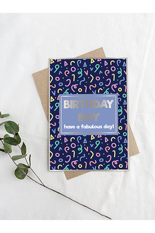 Birthday Boy Have a Fabulous Day Rose Gold Card