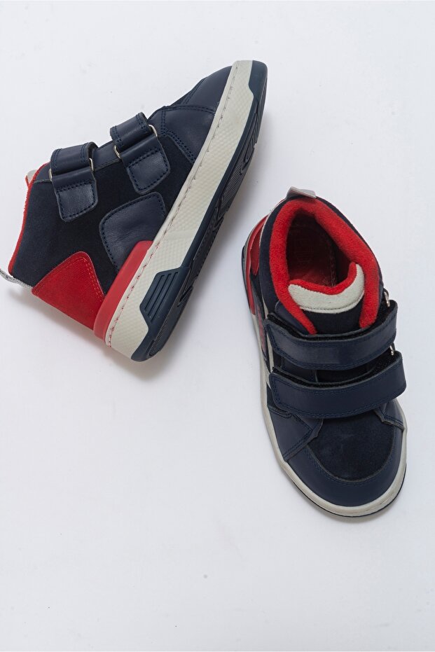 Erkek Çocuk Lacivert Hakiki Deri Suya Dayanıklı Anatomik Günlük Bot - 5