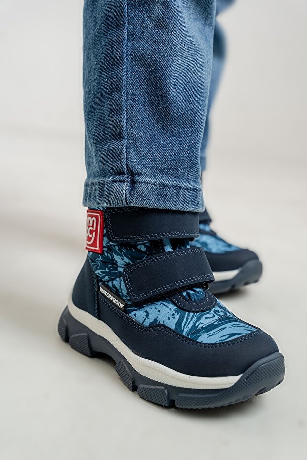 Erkek Çocuk Lacivert Su Geçirmez Anatomik Günlük Bot - 1