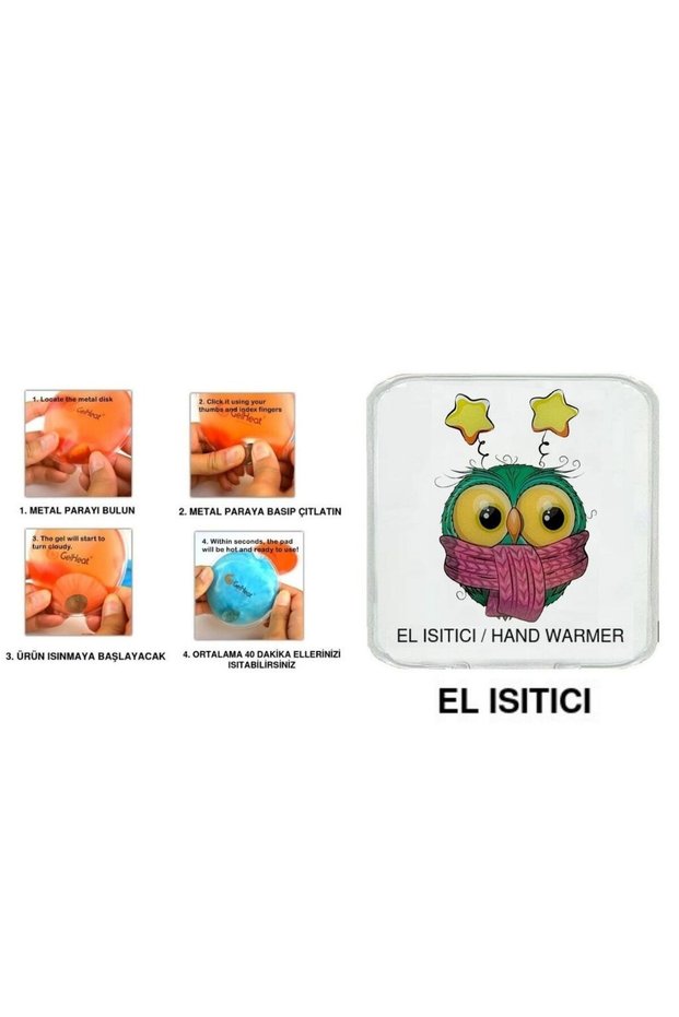 Atkili Owl Pocket Stove, Hand Warmer, Hot Water Bag Pvc 10X9.5Cm