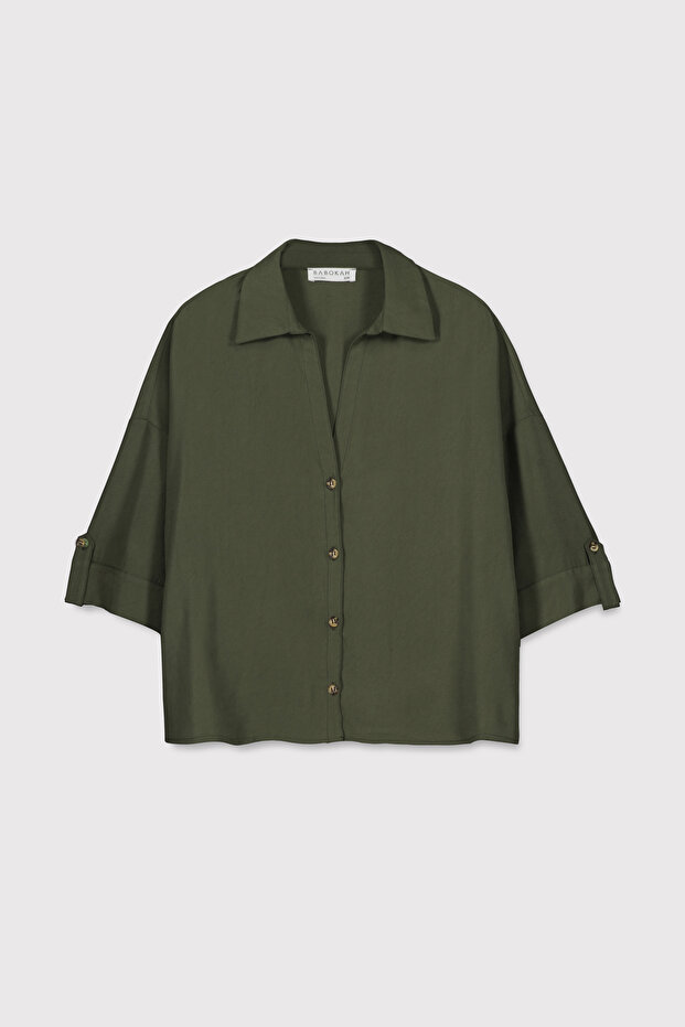 Modal V Yaka Gömlek - 1