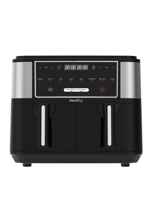 Air Fryer - 9L Dual-Zone Air Fryer, 2×4.5L Drawers, 8 Presets