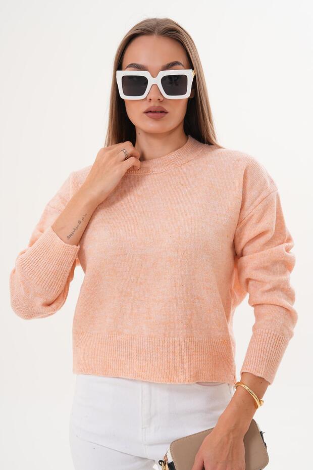 Kadın Bisiklet Yaka Triko Örme Kazak 255292 - - 1