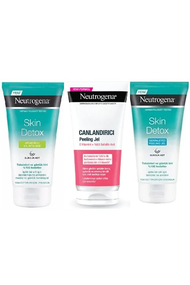Skin Detox Purifying Clay Mask, Revitalizing and Skin Detox Cooling Peeling Gel