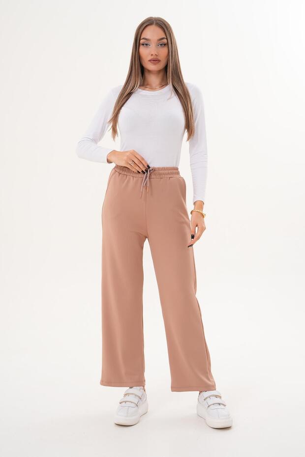 Women's Wide Leg Scuba Pants 260202 -