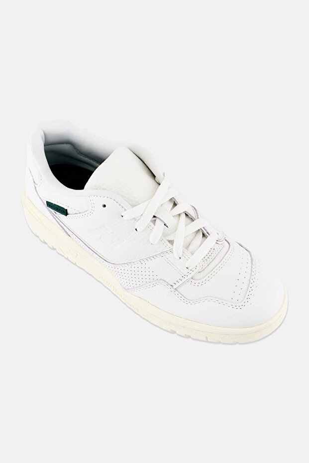 Men BB550PWT Brand Logo Lace Up Outdoor Shoes, White