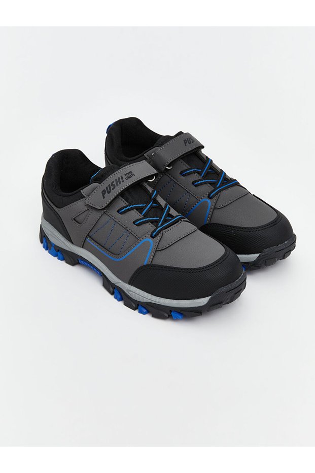 Esvab • Modern & Distinctive Boys' Trekking Shoes with Laces and Velcro Fasteners
