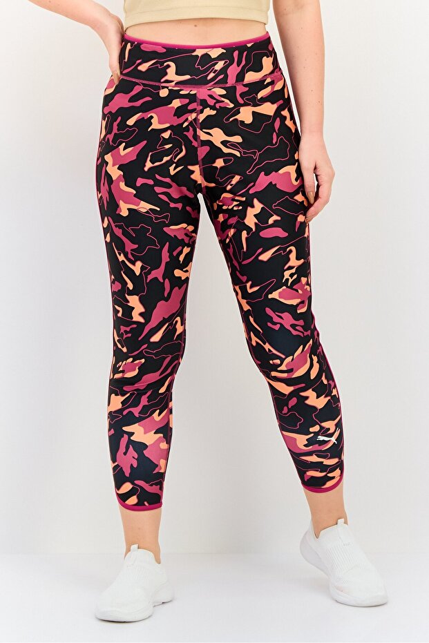 Women Sportswear Fit Camouflage Training Leggings, Multicolor