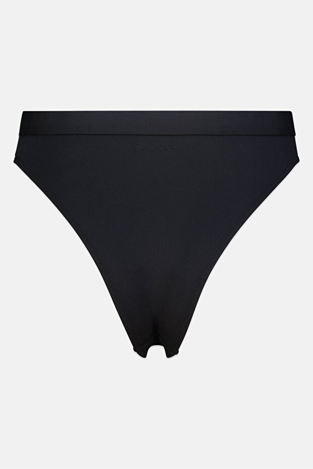 بيكيني نسائي سادة من الأسفل، أسود - 3