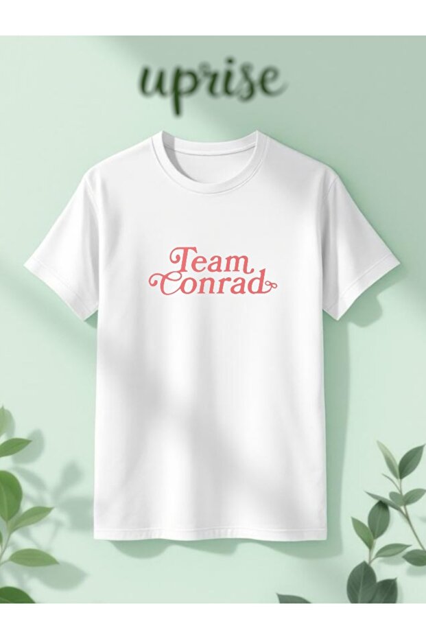 Team Conrad Printed Cotton Oversize White Tshirt