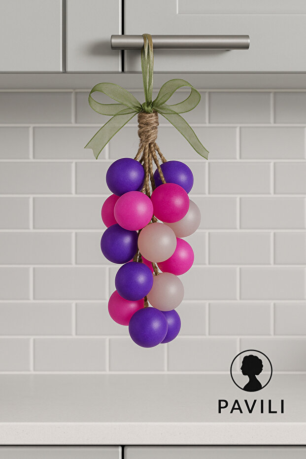 Pavi̇li̇ Handmade Cluster Natural Rainbow Grape Soap – Decorative Hangable Faucet Soap - 6