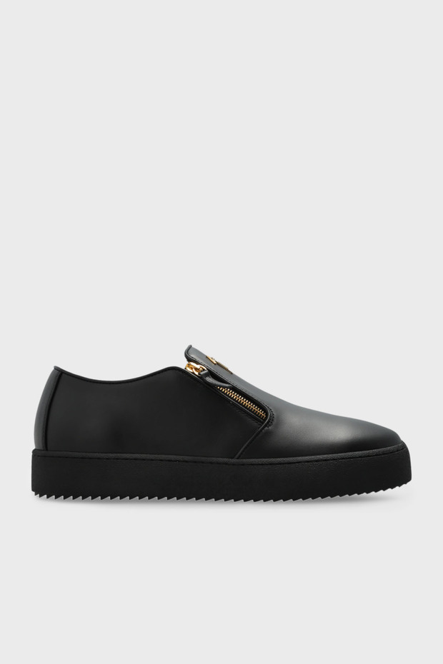 Deri Logolu Kalın Tabanlı Sneaker Ayakkabı Erkek AYAKKABI RU50007 - 1