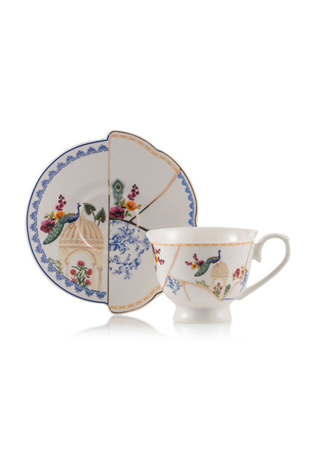 Lcw Homeekru Printed Coffee Cup Set for 2 People 90 ml - 1