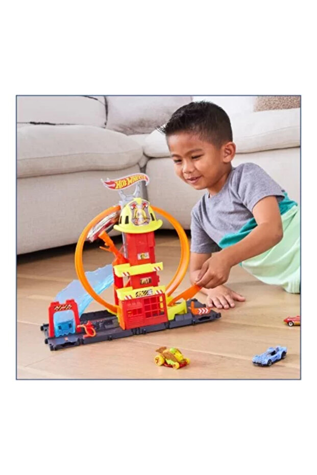 HOT WHEELS STATIA DE POMPIERI SUPER LOOP - 1