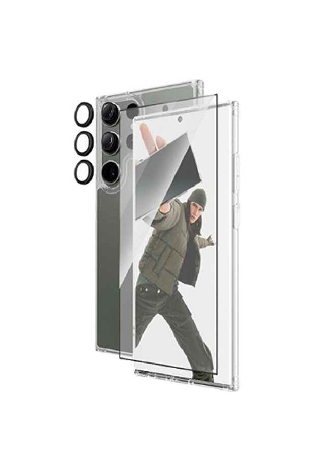 Hoops Camera Lens Protector Smartphone Case Bundle - 3