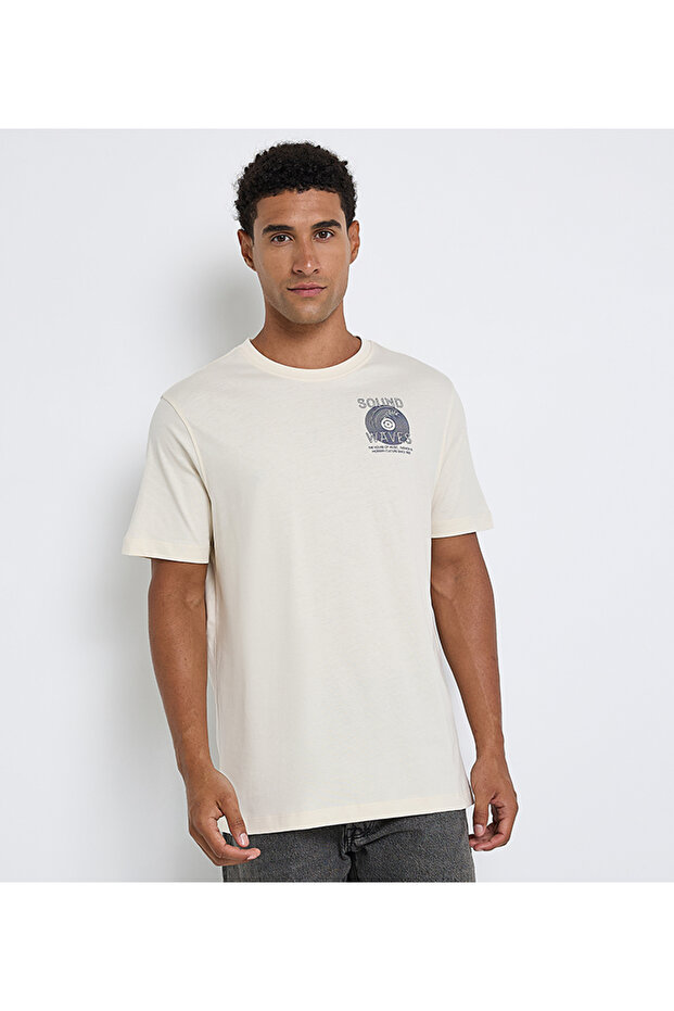 Men's White Crew Neck Tee