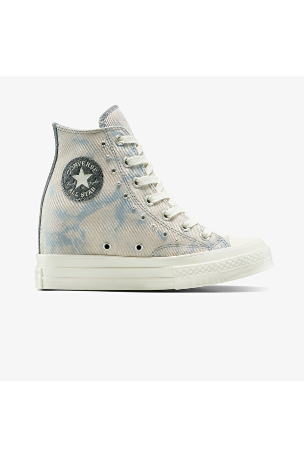 Chuck 70 Wedge Platform Unisex Mavi Sneaker - 1