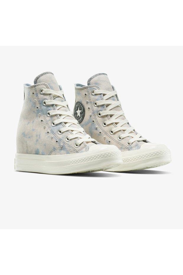 Chuck 70 Wedge Platform Unisex Mavi Sneaker - 2