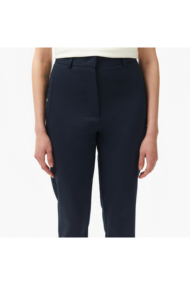 Kadın Regular Fit Lacivert Pantolon - 4