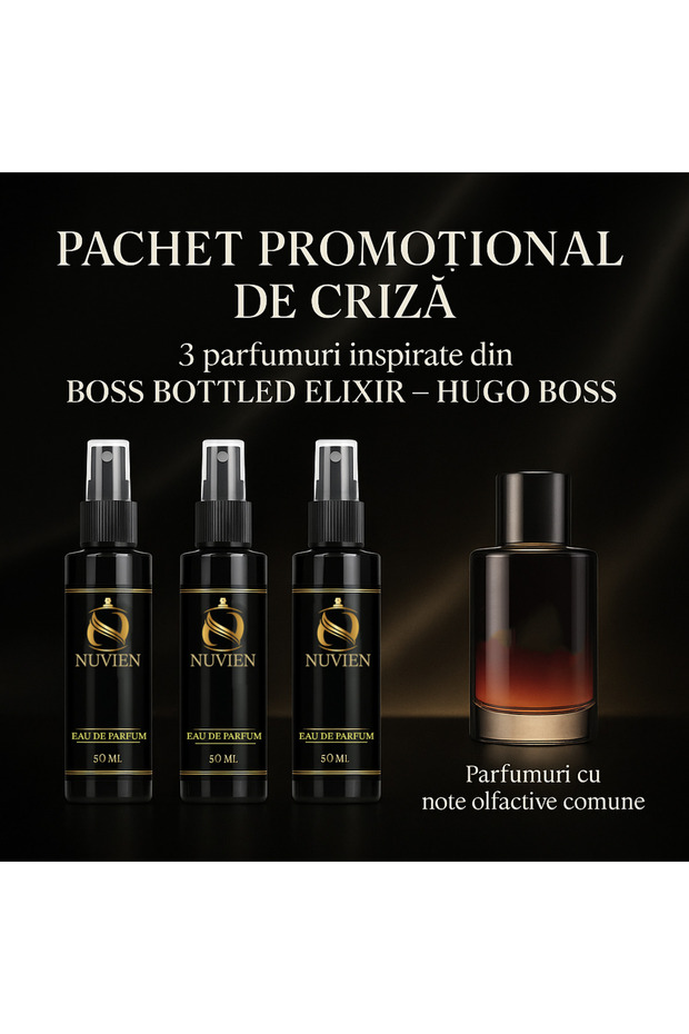 Set of 3 Perfumes 50ml – Inspired by Boss Bottled Elixir - 1