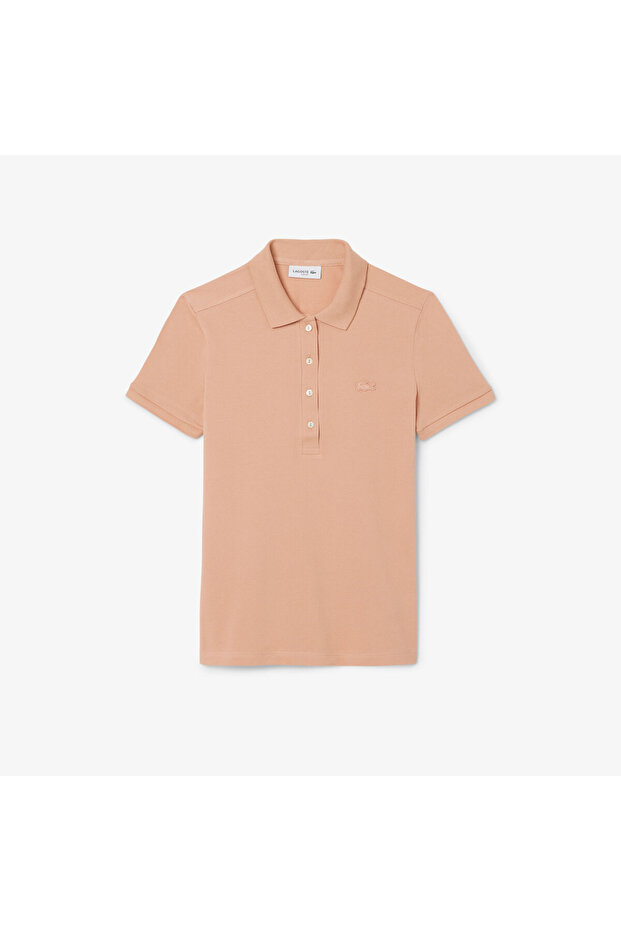 L.12.D Kadın Slim Fit Kahverengi Polo - 4