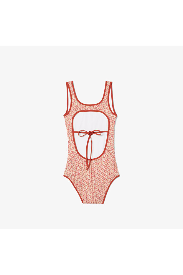 Kadın Monogram Kırmızı Mayo - 5