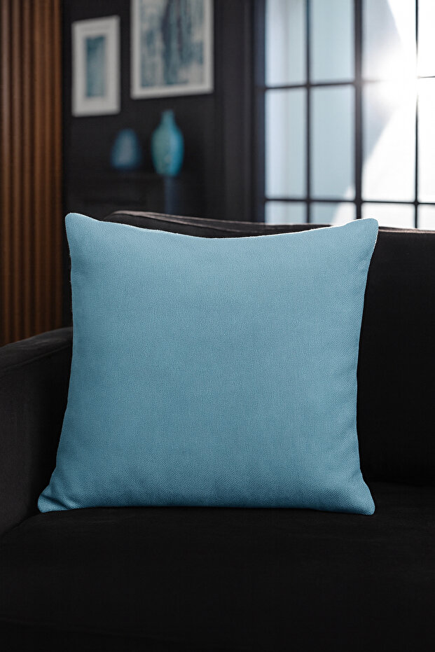Linen Throw Pillow Cover Water Green 50X50