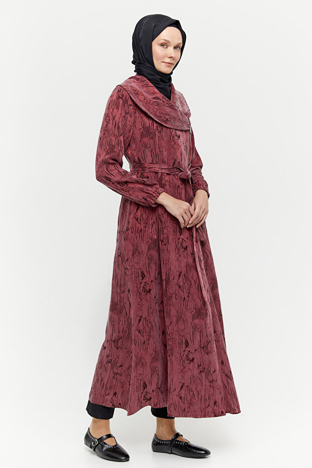 Fermuarlı Lyocell Pardösü - 2