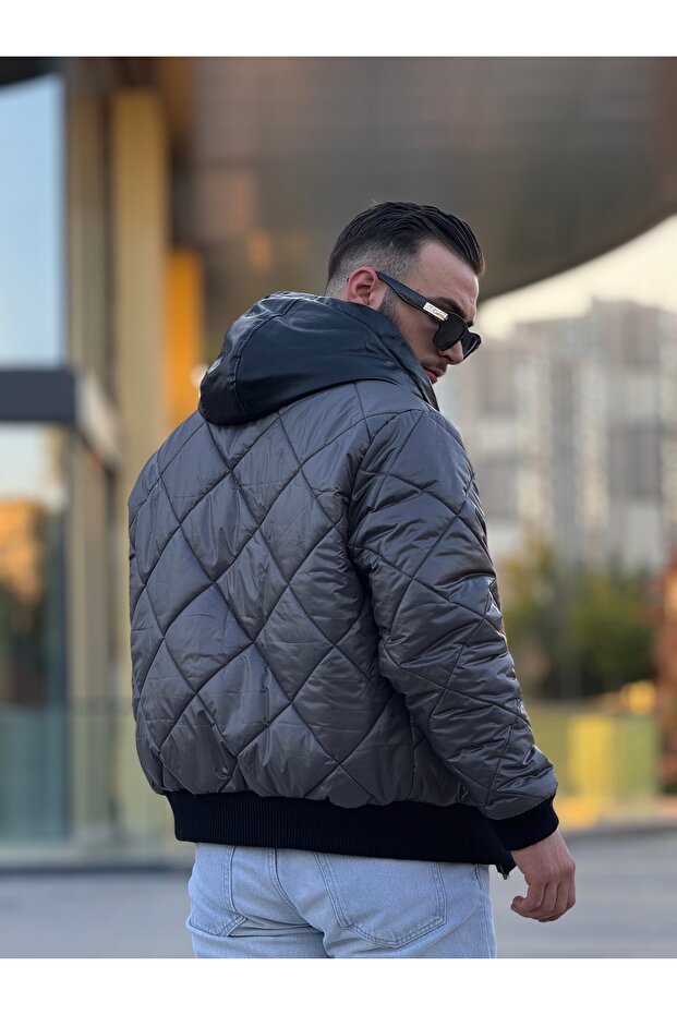 معطف رجالي قابل للنفخ من الجانبين - 7