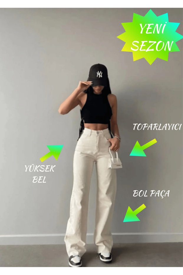 ^^Must-Haves^^New Season Women's High-Waist Wide Leg Palazzo Jean Pants