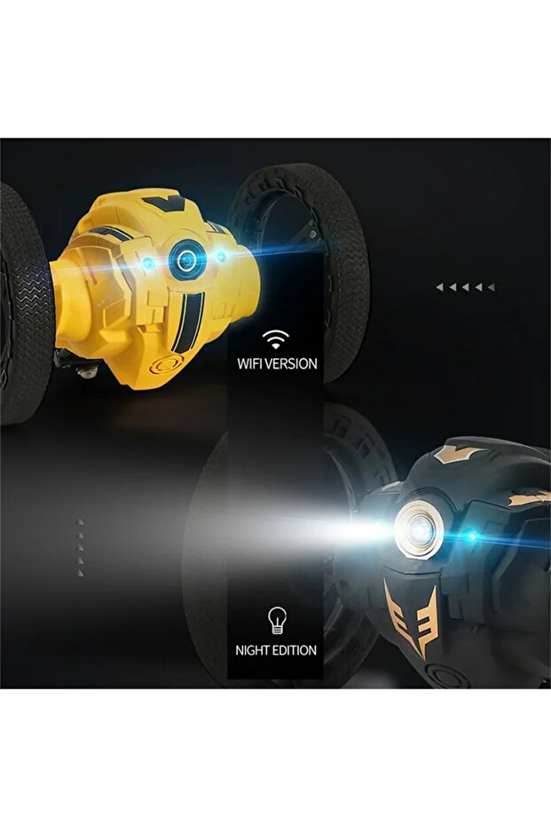 RC Stunt Car with HD WiFi Camera, Remote Control Bounce Car with 360° Rotation, Sound & Lights - 7