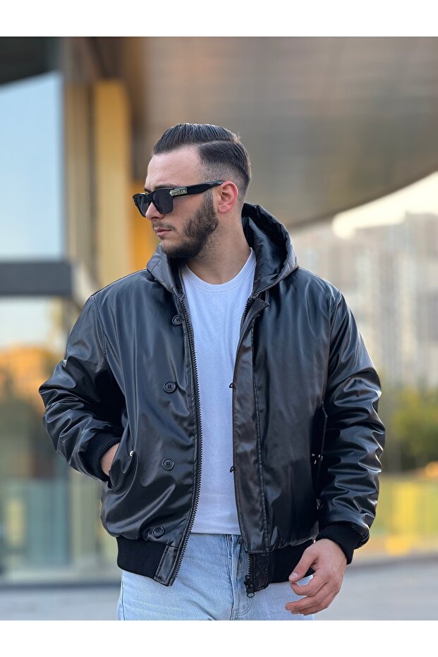 معطف رجالي قابل للنفخ من الجانبين - 1