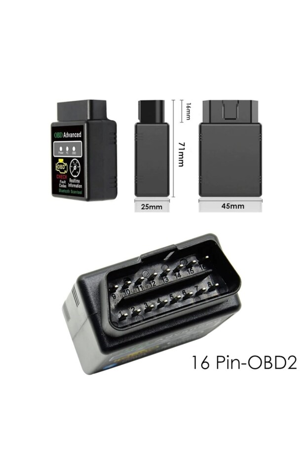 Obd2 Android Bluetooth Özellikli Araç Arıza Tespit Cihazı - 3