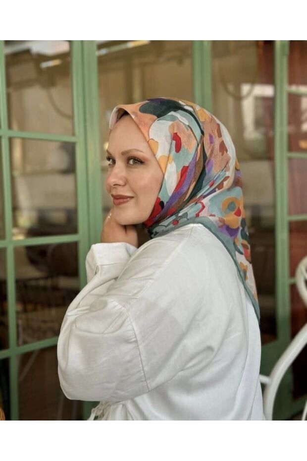 Eșarfă din bumbac moale - 1