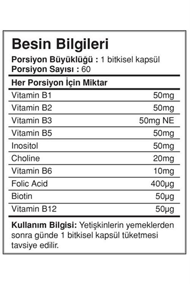 B-50 Complex 60 Kapsül - 2