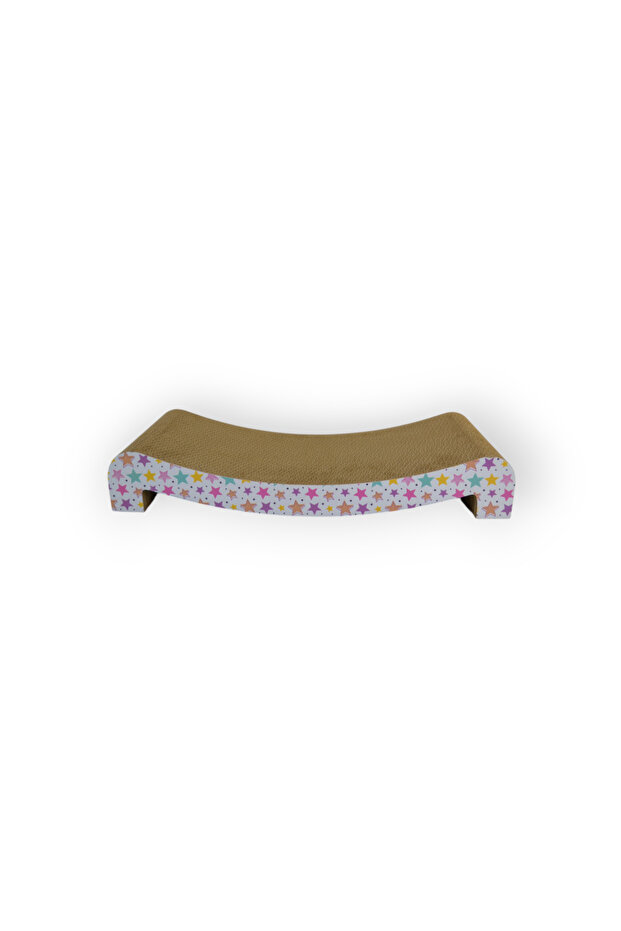 Cardboard Cat Scratching Fleek 58X23X9.5Cm Star Patterned
